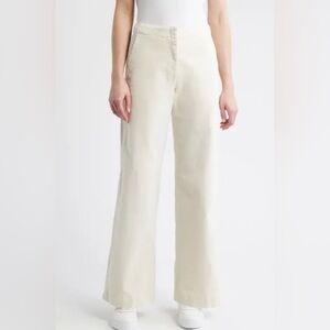 Hugo Boss Cream Wide Leg Pants 28x31” casual soft corduroy